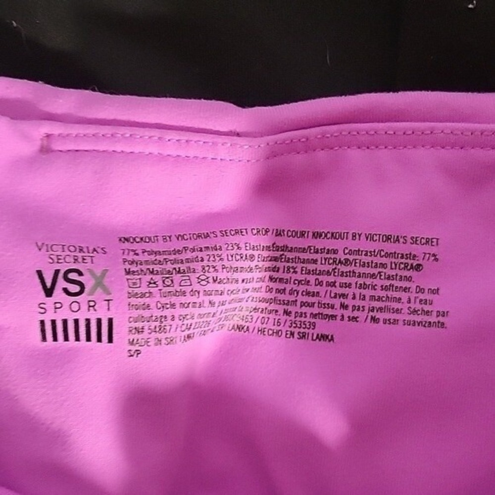 VICTORIA SECRET VST Black Capri Leggings Athletic Activewear Cropped bundle of 2 - Picture 4 of 7